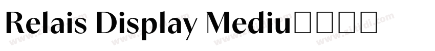 Relais Display Mediu字体转换